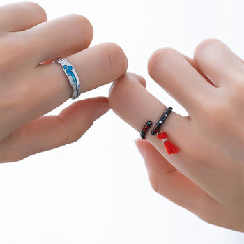 Anime Mo Dao Zu Shi Ring Wei Wuxian Lan Wangji Figure Finger Ring Κοσμήματα αρχαιότητας Δαχτυλίδι ζευγάρι Cosplay Δαχτυλίδι από τιτάνιο