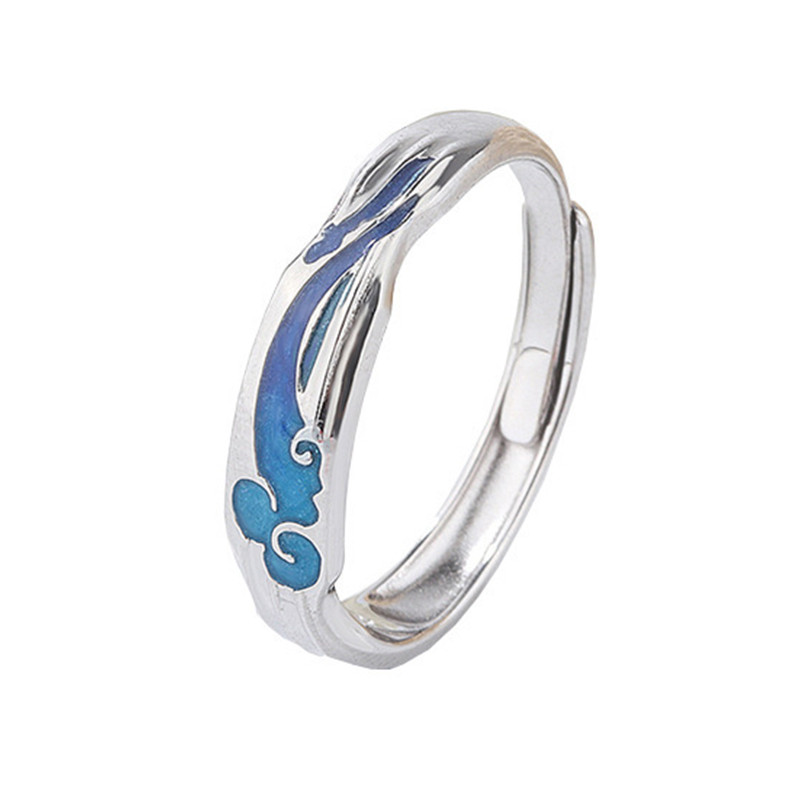 Anime Mo Dao Zu Shi Inel Wei Wuxian Lan Wangji Figura Deget Inel Bijuterii Antichitate Cuplu Inel Cosplay Titan Titan Steel Inel