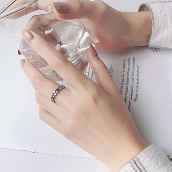 Винтидж тайландски сребърен нотен петредов пръстен с партитура за жени, момичета, модни индивидуални парти аксесоари, тенденция за 2021 г., нови бижута
