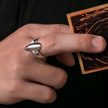 Игра Yu-Gi-Oh! Seto Kaiba Cosplay Ring Регулируеми отварящи се пръстени Бижута Аксесоари за подаръци Хелоуин