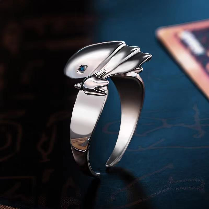 Jocul Yu-Gi-Oh! Inel Cosplay Seto Kaiba Inele de deschidere reglabile Bijuterii Accesorii cadou Halloween