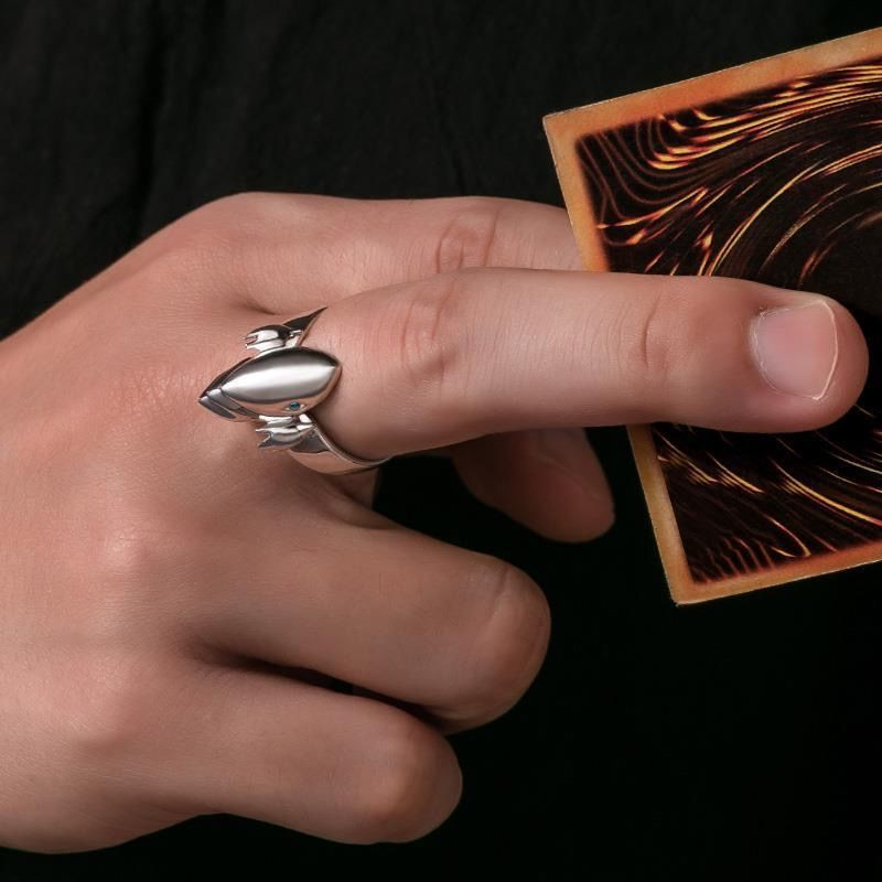 Jocul Yu-Gi-Oh! Inel Cosplay Seto Kaiba Inele de deschidere reglabile Bijuterii Accesorii cadou Halloween