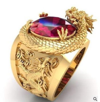 Milangirl Creative Personality King Horse двуцветни рицарски пръстени за мъже Модни пръстени в хип-хоп пънк стил