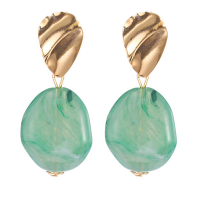 Trendovske crne okrugle metalne naušnice za žene Zlatne sjajne glatke padajuće naušnice 2019. Modni izraz Nakit Pendientes Bijoux