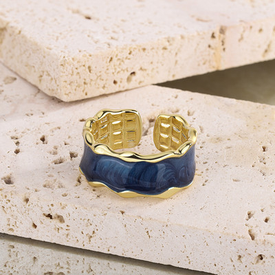 „Ropuhov“, 2021 m., nauja sidabrinė adata, korėjietiška moteris, netaisyklingo bangavimo raštas, žiedas „Fashion Ins Wind Opening Jewelry“ – didmeninė prekyba