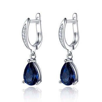 Huitan Women Drop Earrings Κοσμήματα μόδας 2021 Trend Noble Blue CZ Lady danngle σκουλαρίκι για δώρα αγάπης επετείου γάμου για πάρτι