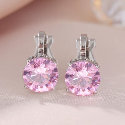 Manșetă pentru urechi de cristal de modă pentru femei, cercei cu clemă cu picătură de apă, din zirconiu, simplu, verde, bijuterii drăguțe coreene Accesorii pentru femei