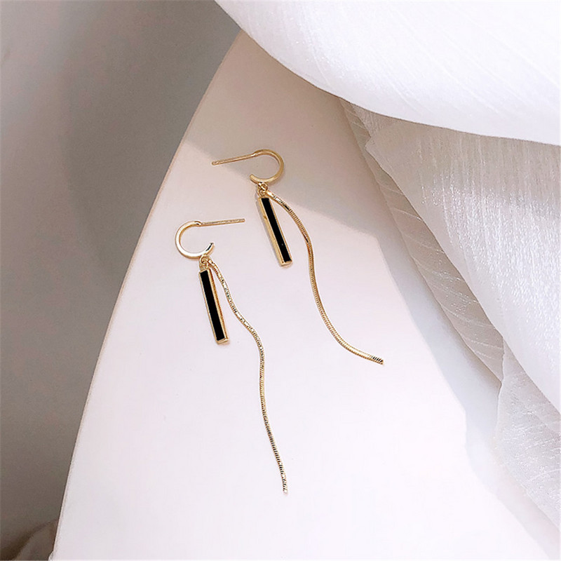 Korejske naušnice Modni nakit Klasične duge polumjesečeve naušnice Oorbellen Boucles Pendientes naušnice za žene na veliko