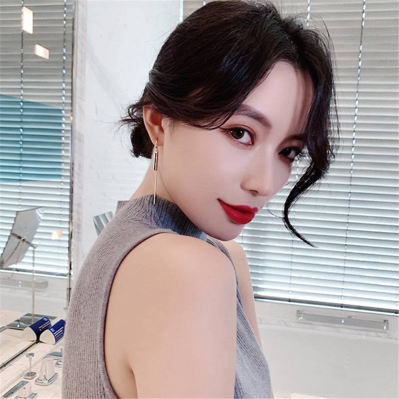 Korejske naušnice Modni nakit Klasične duge polumjesečeve naušnice Oorbellen Boucles Pendientes naušnice za žene na veliko