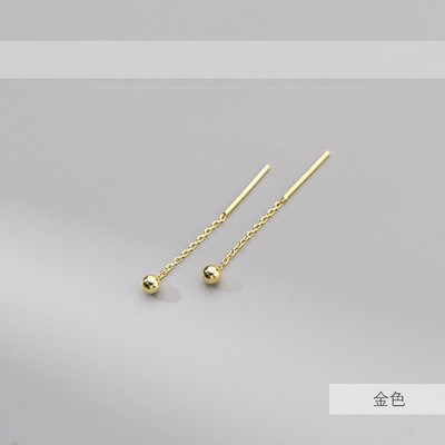 Duge naušnice u obliku srca s resicama Zlatno srebrna boja 2021. Korejske viseće ženske naušnice Modni nakit za zabave Poklon za djevojke