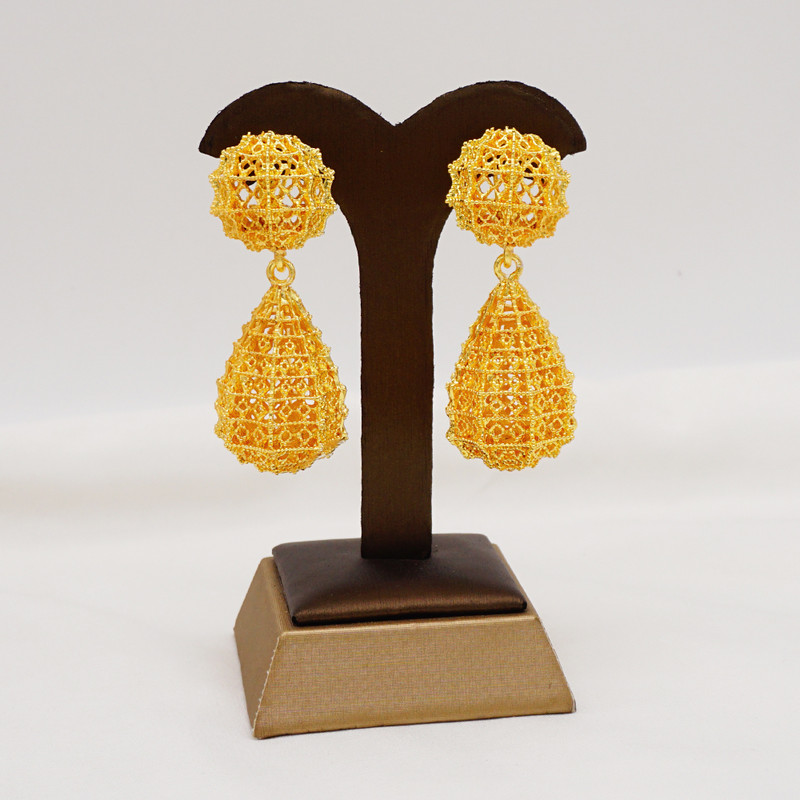 2022-es divat etióp nyaklánc fülbevaló afrikai menyasszonyi ékszerkészlet nőknek esküvői parti ajándék