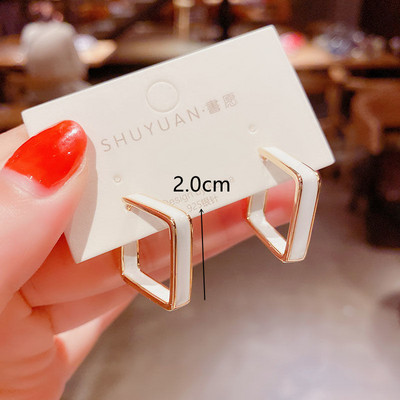 Cercei cu tip cerc mic, retro, metal, auriu, pentru femei, bijuterii coreene, cercei la modă, pentru petrecerea de nuntă, bijuterii cadou