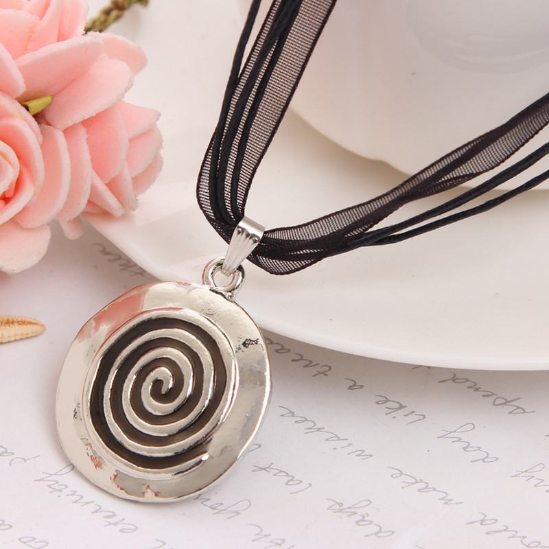 ZOSHI zománcozott ékszer készletek többrétegű bőr kötéllánc kör medál nyaklánc nyaklánc fülbevaló készlet szép esküvői ékszer