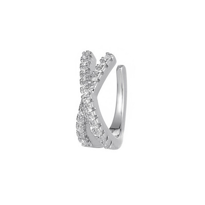Rock Vintage cirkonski zvjezdani lanac s kićankama Naušnice za žene Unisex Minimalistički lažni piercing Manžeta za uši Nakit Pokloni