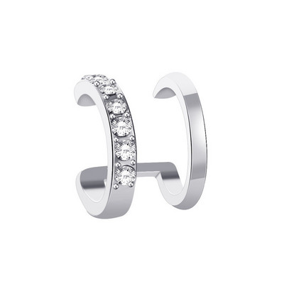 Rock Vintage cirkonski zvjezdani lanac s kićankama Naušnice za žene Unisex Minimalistički lažni piercing Manžeta za uši Nakit Pokloni