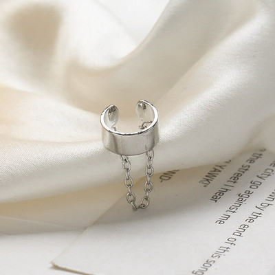 Rock Vintage cirkonski zvjezdani lanac s kićankama Naušnice za žene Unisex Minimalistički lažni piercing Manžeta za uši Nakit Pokloni