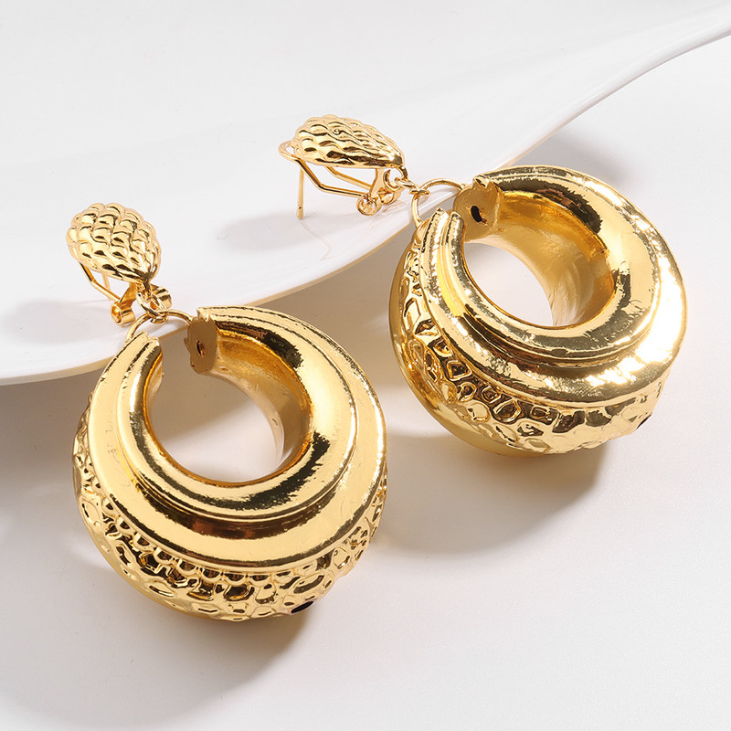 Set de bijuterii africane pentru femei la modă Dubai, cercei de nuntă, colier cu pandantiv pentru design de mireasă, accesoriu nigerian placat cu aur