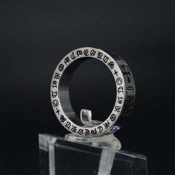 Винтидж кръстосани пръстени за мъже, жени Ретро корейски пънк модни пръстени от неръждаема стомана за двойка Мъжки аксесоари Подарък за рожден ден Женски