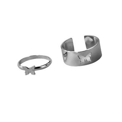 Inel hip hop pe lanțuri de degete bijuterii reglabile inele pentru bărbați femei cadouri anillos gotice inele estetice 2021 accesorii tendințe