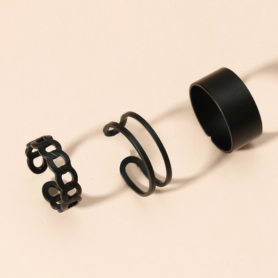 Inel hip hop pe lanțuri de degete bijuterii reglabile inele pentru bărbați femei cadouri anillos gotice inele estetice 2021 accesorii tendințe