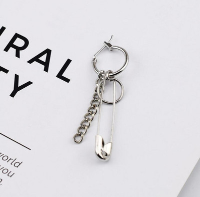 Modne kružne naušnice za muškarce Geometrijske korejske naušnice u punk stilu Bang Boys BTS-049 Kpop ljubitelji nakita Najbolji darovi 2021.