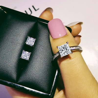 India török luxus divat rózsaszín kék ezüst színű ékszer szett esküvői nőknek Dubai gyűrűs fülbevaló parti ajándék ékszer Z8