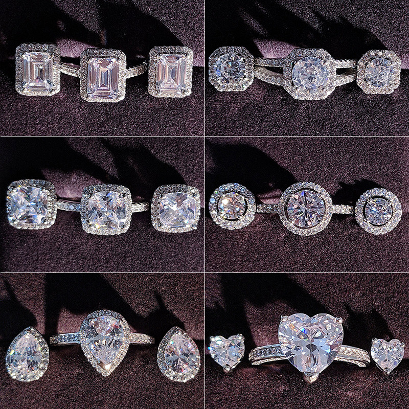 India török luxus divat rózsaszín kék ezüst színű ékszer szett esküvői nőknek Dubai gyűrűs fülbevaló parti ajándék ékszer Z8