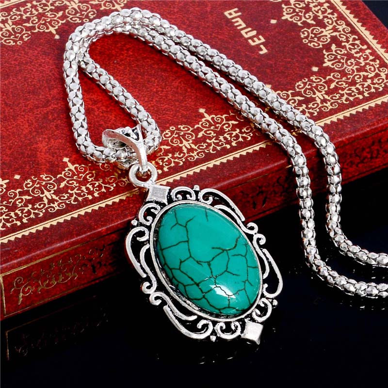 SHUANGR divatos természetes kő ékszerkészlet Vintage zöld friss medál nyaklánc fülbevaló karkötő nőnek parure bijoux femme