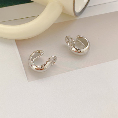 GRACE JUN, de calitate superioară, de culoare aur de 18K, pentru cercei cu cerc de țânțari, în formă de C, în formă de C, de cupru, pentru cercei pentru ureche