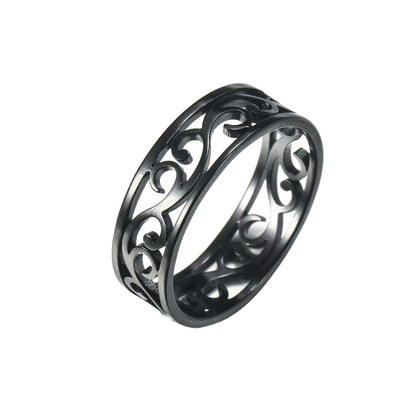 Skyrim, inel vintage cu flori în filigran, femei, fete, din oțel inoxidabil, romantic, culoare aur roz, inele casual, bijuterii, cadou de aniversare