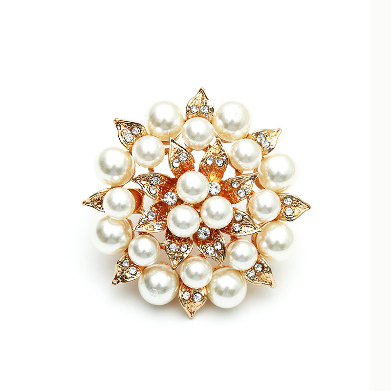 Elegant Alb Perla Cristal Floare Femei Inel Bijuterii Accesorii Lux Mare Floare Coreeană Zircon Inel de logodnă Cadou de petrecere