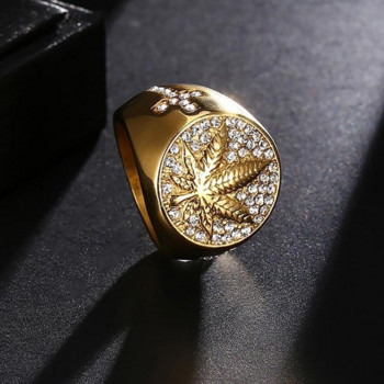 Ανδρικά ανδρικά χρυσά χρώματα σκαλιστά χρυσά δαχτυλίδια για άνδρες πανκ ένθετα με λευκό ζιργκόν κοσμήματα γάμου