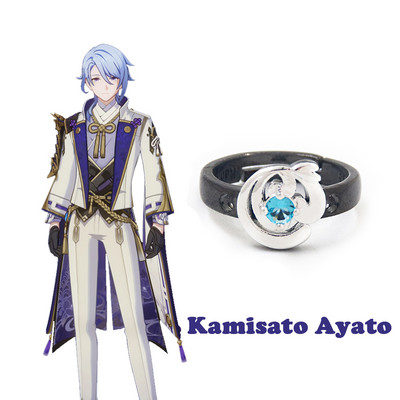 Genshin Impact Cosplay gyűrű Zhongli Tartaglia Xiao Venti Albedo állítható ujjgyűrűk nőknek férfi ékszerek