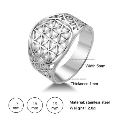 Teamer Elegant Flower Zircon Finger Ring Δαχτυλίδι από ανοξείδωτο ατσάλι Μαύρα casual δαχτυλίδια αρραβώνων Κοσμήματα 2023 Δώρα για την Ημέρα του Αγίου Βαλεντίνου