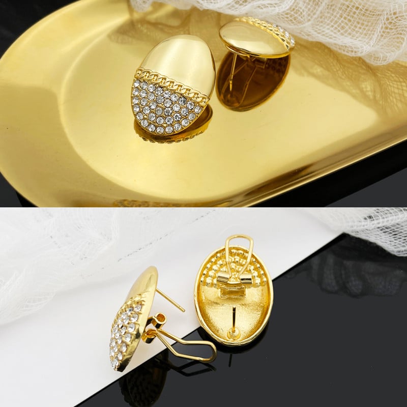 Seturi de bijuterii pentru femei Fashion Dubai Set de colier bijuterii cu strasuri Cadou pentru petrecere de nunta