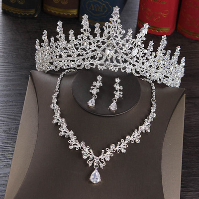 Coroana pentru femei Accesorii de nunta Set de bijuterii pentru mireasa Coroane pentru femei Queen Diademi Caciula de mireasa pentru nunti Tiara Couronne