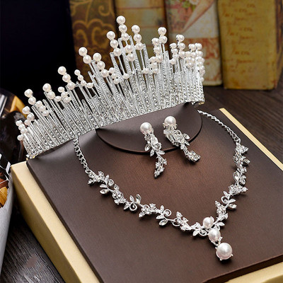 Coroana pentru femei Accesorii de nunta Set de bijuterii pentru mireasa Coroane pentru femei Queen Diademi Caciula de mireasa pentru nunti Tiara Couronne