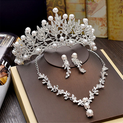 Coroana pentru femei Accesorii de nunta Set de bijuterii pentru mireasa Coroane pentru femei Queen Diademi Caciula de mireasa pentru nunti Tiara Couronne