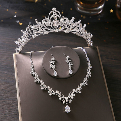 Coroana pentru femei Accesorii de nunta Set de bijuterii pentru mireasa Coroane pentru femei Queen Diademi Caciula de mireasa pentru nunti Tiara Couronne