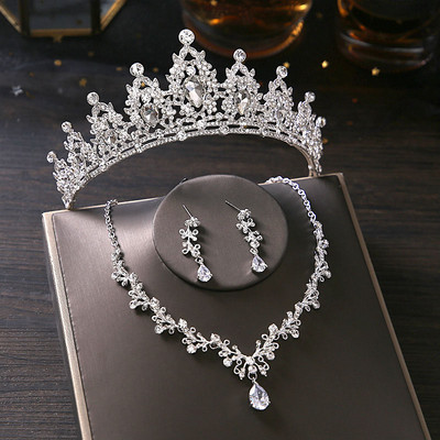 Coroana pentru femei Accesorii de nunta Set de bijuterii pentru mireasa Coroane pentru femei Queen Diademi Caciula de mireasa pentru nunti Tiara Couronne