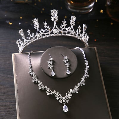 Coroana pentru femei Accesorii de nunta Set de bijuterii pentru mireasa Coroane pentru femei Queen Diademi Caciula de mireasa pentru nunti Tiara Couronne