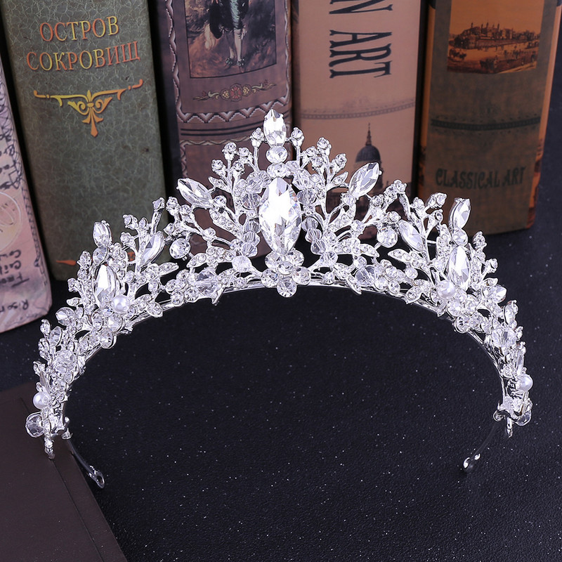 Coroana pentru femei Accesorii de nunta Set de bijuterii pentru mireasa Coroane pentru femei Queen Diademi Caciula de mireasa pentru nunti Tiara Couronne
