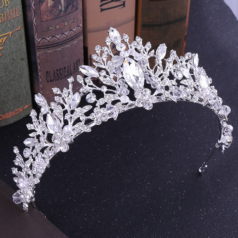 Coroana pentru femei Accesorii de nunta Set de bijuterii pentru mireasa Coroane pentru femei Queen Diademi Caciula de mireasa pentru nunti Tiara Couronne