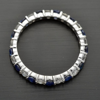 луксозен мини сребърен цвят Princess Cut с цял кръг от око мозанг камък пръстен с кубичен цирконий