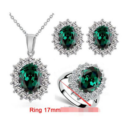 Regina regală farmec fată iubitoare de cadouri calitate AAAA + zircon pandantiv colier cercei inel modă seturi de bijuterii dropshipping ziua de naștere