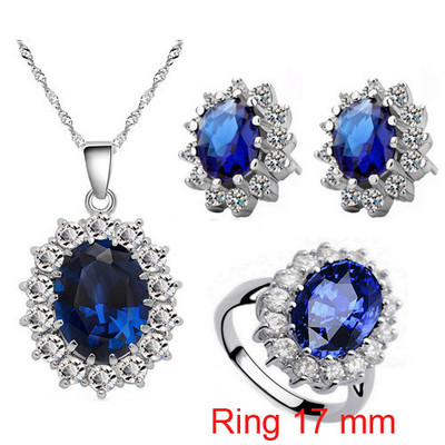 Regina regală farmec fată iubitoare de cadouri calitate AAAA + zircon pandantiv colier cercei inel modă seturi de bijuterii dropshipping ziua de naștere