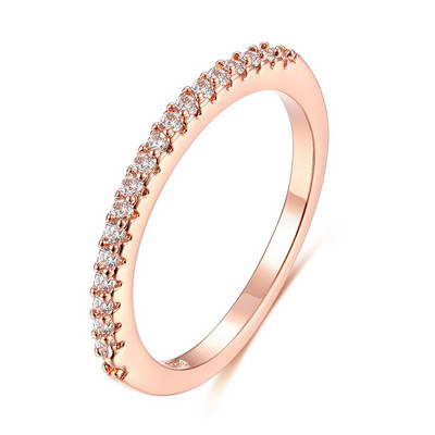 Inel de logodnă clasic multicolor cu picătură de apă cu zirconiu cubic de culoare aur roz Mona Lise Bague bijuterii pentru femeie AR017