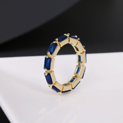 Inel de logodnă clasic multicolor cu picătură de apă cu zirconiu cubic de culoare aur roz Mona Lise Bague bijuterii pentru femeie AR017