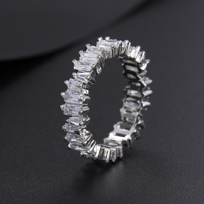 Inel de logodnă clasic multicolor cu picătură de apă cu zirconiu cubic de culoare aur roz Mona Lise Bague bijuterii pentru femeie AR017