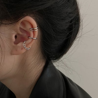 Manșetă pentru ureche, Cercei cu clemă pentru ureche, fără piercing, pentru femei, fete, cu frunze din zirconiu, înveliș pentru ureche, bijuterii cadou